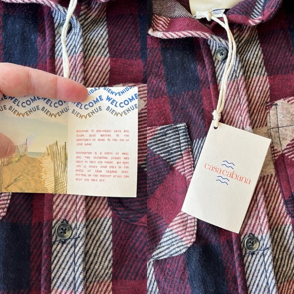 NWT Casa Cabana Sienna Plaid Shirt XS - Picture 9 of 13